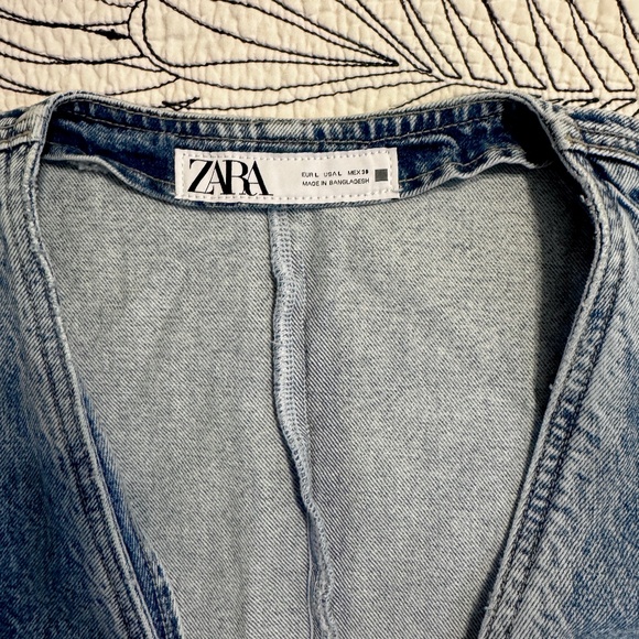 Zara Blue Denim Vest - Picture 3 of 3